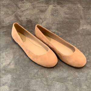 Nina Blush Suede Ballet Flat